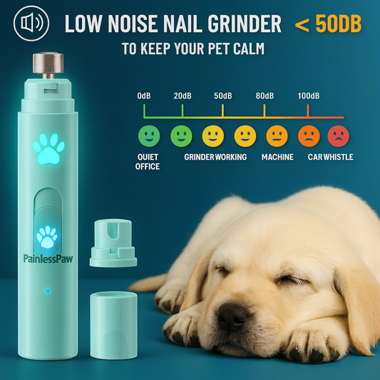 Electric Dog Nail Grinder Pet Nail Clipper USB Rechargeable Pet Nail Trimmers Painless with Polisher Wheel for Small/Large Pets